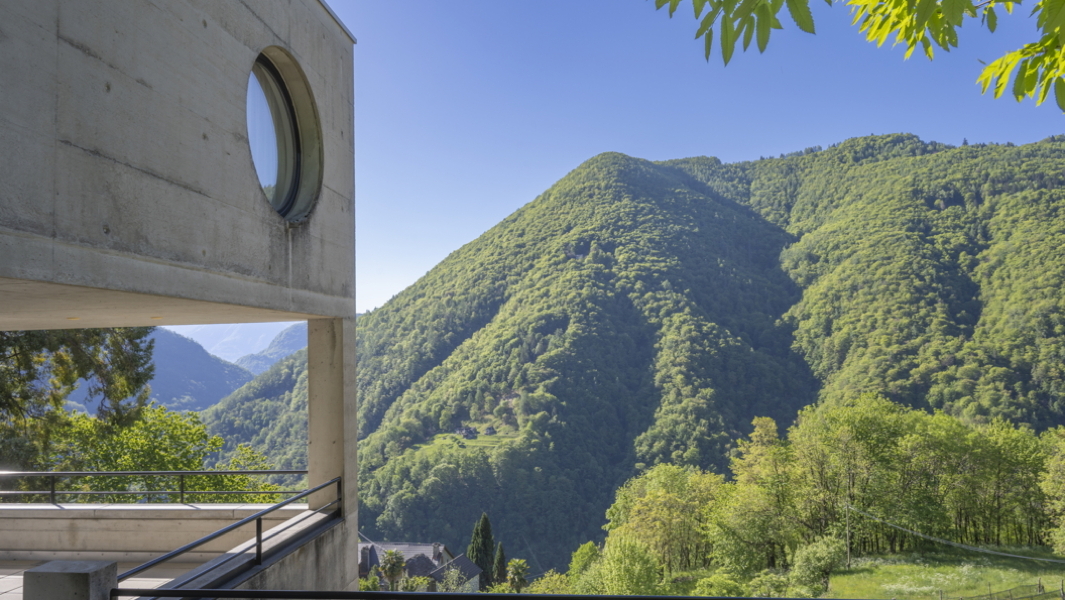 Casa Walser in Loco in der Landschaft des Valle Onsernone